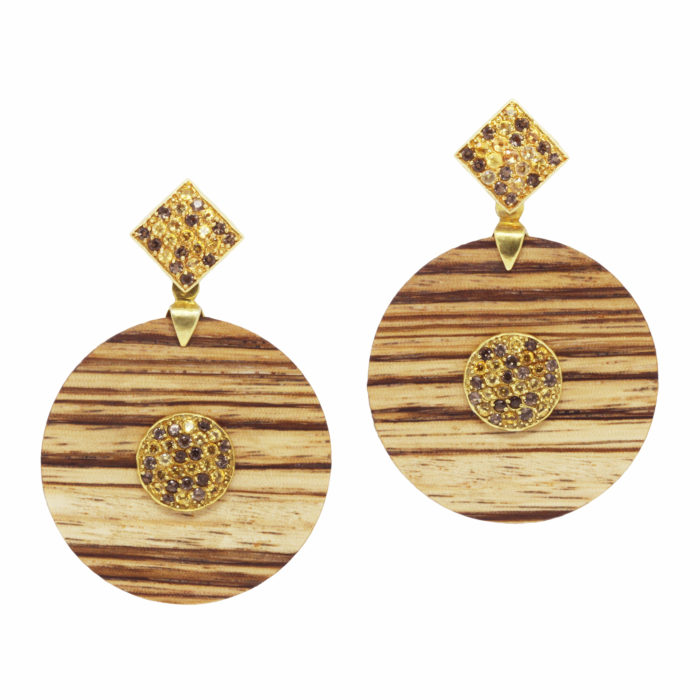 Quagga Earrings- Boule with Quadrum - Image 3