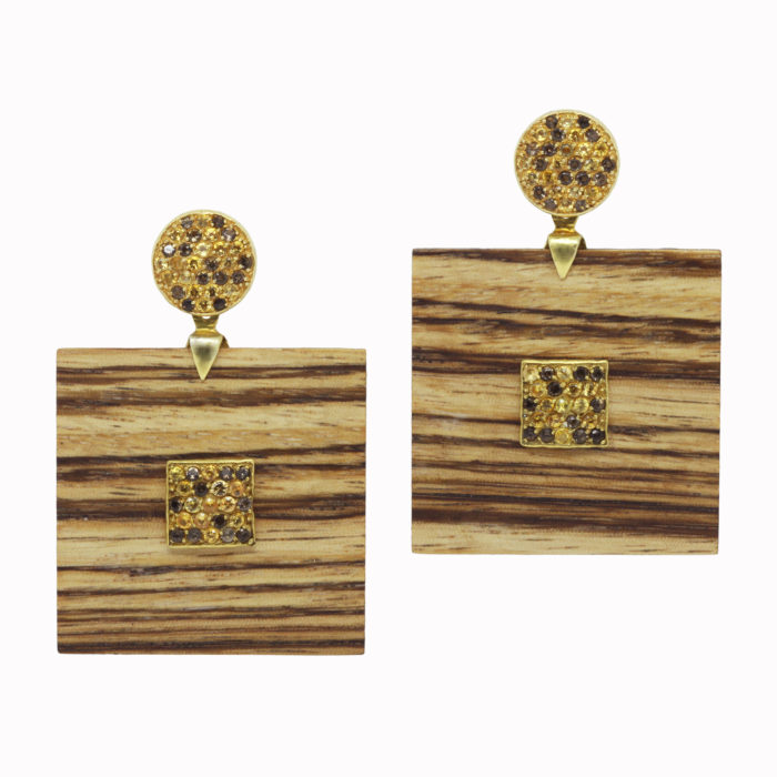 Quagga Earrings - Quadrum with Boule