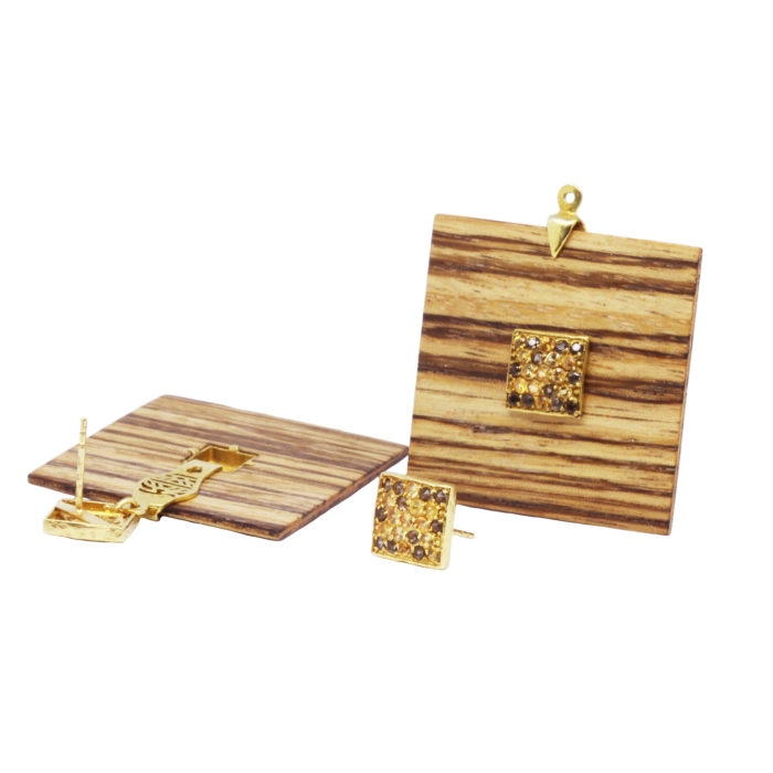 Quagga Earrings- Quadrum - Image 3