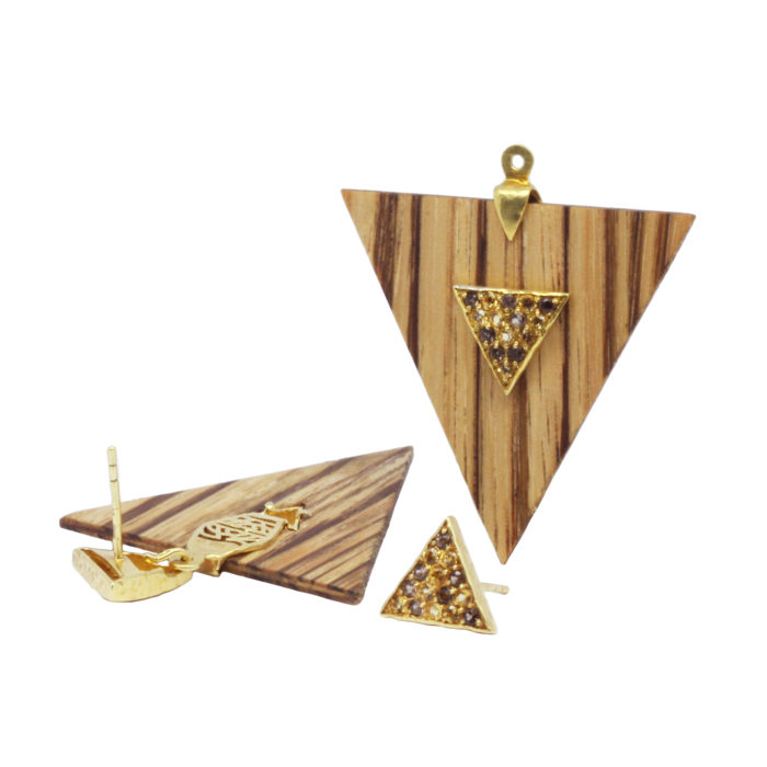 Quagga Earrings- Triad - Image 2