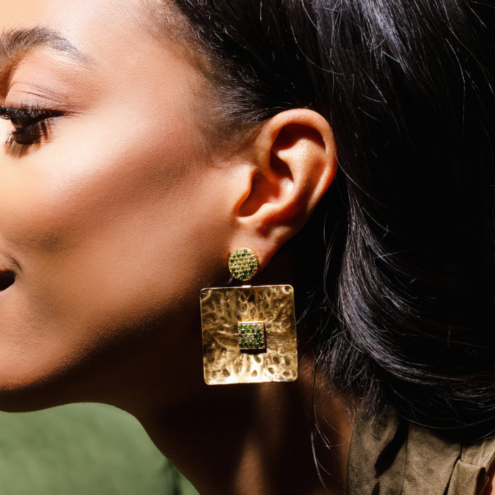 Polar Earrings -Quadrum with Boule - Image 3