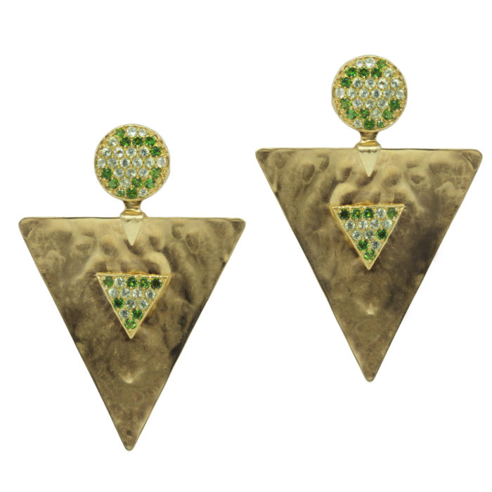 Polar Earrings - Triad with Boule