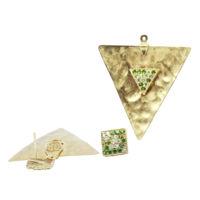 Polar Earrings  - Triad with Quadrum - Image 4